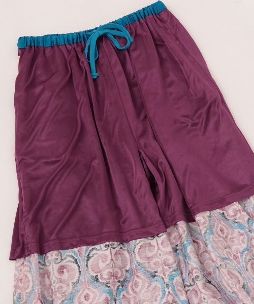 チチカカ（チチカカ）の「オリエンタルプリントワイドパンツ（その他パンツ・レディース・オレンジ/ベージュ/パープル・FREE）」の19枚目の写真