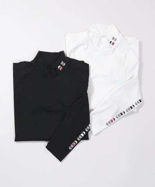 Picone CLUB（ピッコーネクラブ）の「UV冷却ネックポイントプルオーバー（Tシャツ/カットソー・レディース・ホワイト/ブラック・S/M/L）」の12枚目の写真