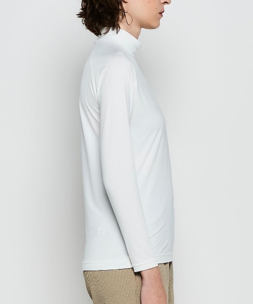 Picone CLUB（ピッコーネクラブ）の「UV冷却ネックポイントプルオーバー（Tシャツ/カットソー・レディース・ホワイト/ブラック・S/M/L）」の14枚目の写真