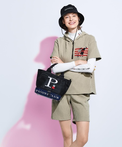 Picone CLUB（ピッコーネクラブ）の「UV冷却ネックポイントプルオーバー（Tシャツ/カットソー・レディース・ホワイト/ブラック・S/M/L）」の17枚目の写真