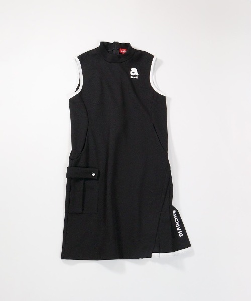archivio(アルチビオ)の「<LADIES>ポイントプリーツノースリワンピース(ワンピース・レディース・ホワイト/ブラック/ライトブルー・L/S/M)」の2枚目の写真