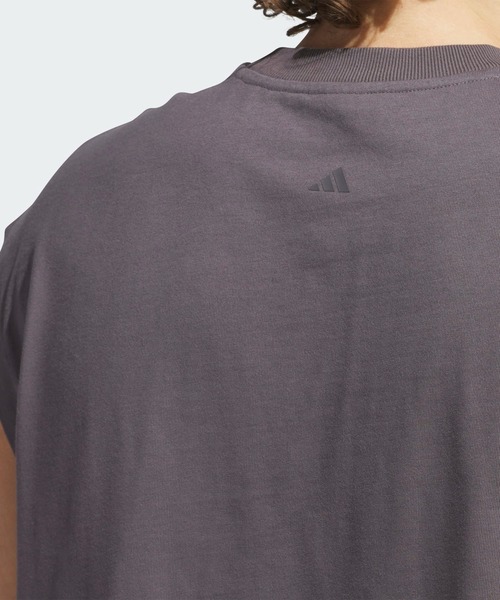 adidas（アディダス）の「アディダス バスケットボール ノースリーブTシャツ（ジェンダーニュートラル） / アディダス adidas（タンクトップ・メンズ・ベージュ/チャコールグレー・XX-LARGE/3XL/LARGE/MEDIUM/SMALL/X-LARGE/X-SMALL）」の7枚目の写真