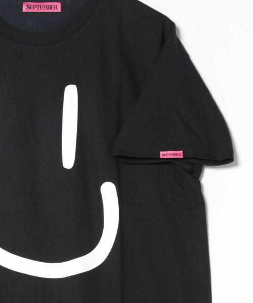 September(セプテンバー)の「【8】【SEPTEMBER(セプテンバー)】Smile(Tシャツ/カットソー・レディース・ホワイト/サックスブルー/ブラック・SMALL/MEDIUM)」の5枚目の写真
