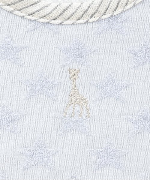 Sophie la girafe（ソフィーラジラフ）の「スタージャカードスリーパー【日本製】（おくるみ・キッズ・ブルー/オフホワイト・F）」の8枚目の写真
