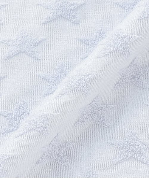 Sophie la girafe（ソフィーラジラフ）の「スタージャカードスリーパー【日本製】（おくるみ・キッズ・ブルー/オフホワイト・F）」の3枚目の写真