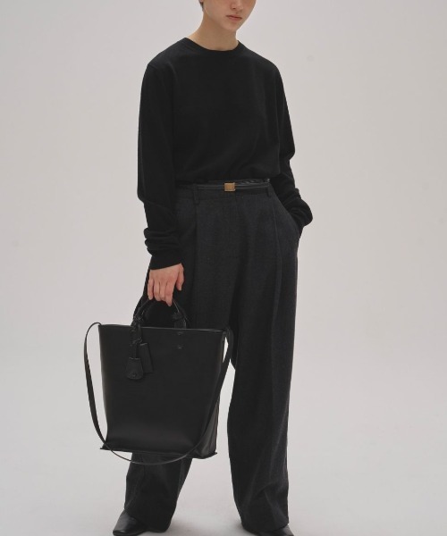 TODAYFUL(トゥデイフル)の「TODAYFUL Useful Leather Bag(L) ユースフルレザーバッグ/12521021(トートバッグ・レディース・ブラック・ONE SIZE)」の4枚目の写真