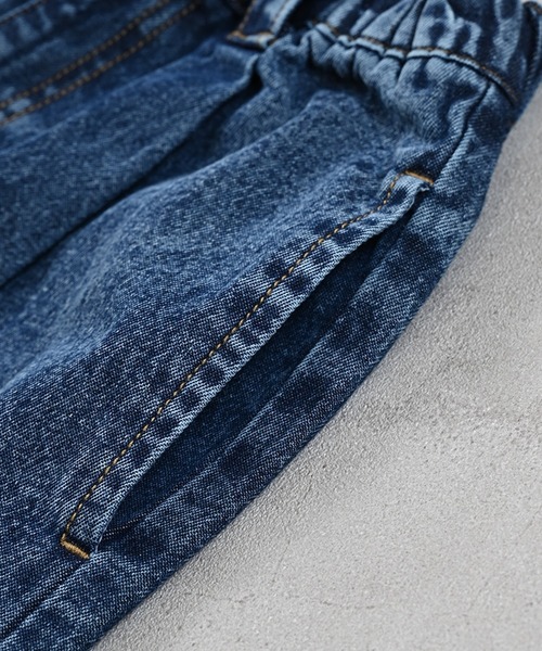 MARKEY'S(マーキーズ)の「デニムコクーンタックパンツ(デニムパンツ・キッズ・ブルー・90/100/110/120/130/140/150)」の8枚目の写真