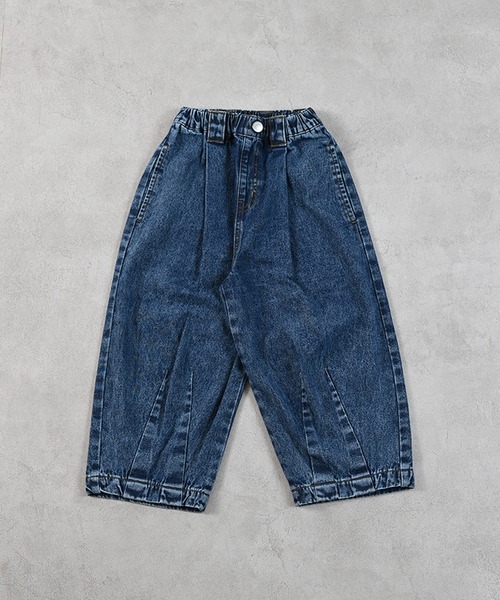 MARKEY'S(マーキーズ)の「デニムコクーンタックパンツ(デニムパンツ・キッズ・ブルー・90/100/110/120/130/140/150)」の2枚目の写真