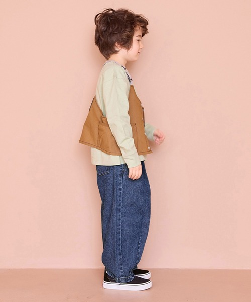 MARKEY'S(マーキーズ)の「デニムコクーンタックパンツ(デニムパンツ・キッズ・ブルー・90/100/110/120/130/140/150)」の6枚目の写真