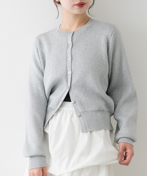 セール】『洗濯可』グリッターカーディガン（カーディガン/ボレロ