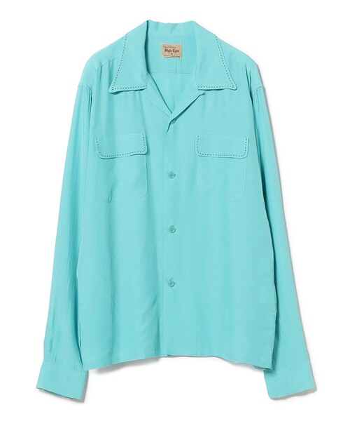 BEAMS BOY（ビームスボーイ）の「STYLE EYES / BOWLING L/S SHIRTS（シャツ/ブラウス・レディース・ライトブルー/ブラウン・MEDIUM）」の2枚目の写真
