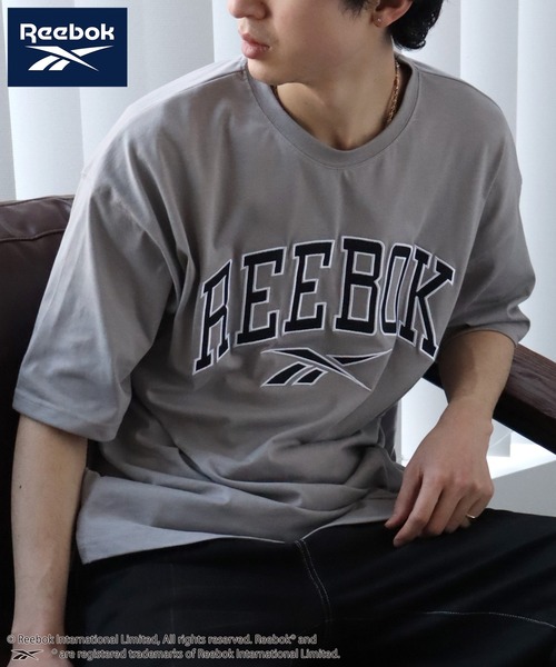 Reebok(リーボック)の「【Reebok/リーボック】ワッペン刺繍 バックロゴ 半袖Tシャツ(Tシャツ/カットソー・メンズ・サックスブルー/グリーン系その他/グリーン/グレー/ブラック/グレイッシュベージュ/ダークブルー/ブラック系その他・LL/L/M)」の3枚目の写真