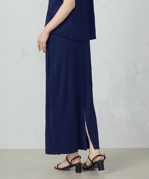 COMME CA ISM（コムサイズム）の「ストレッチプリーツ ナロースカート / セットアップ対応（スカート・レディース・ブルー/アイボリー/ブラック・MEDIUM/LARGE）」の22枚目の写真