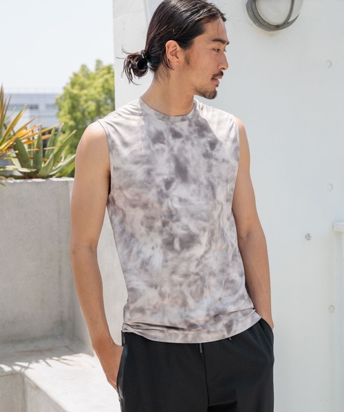 HEREIAM(ヘレイアム)の「【HEREIAM MEN】吸水速乾/ミラーロゴタンク(タンクトップ・メンズ・チャコール/ブラック/その他・SMALL/MEDIUM/LARGE)」の1枚目の写真