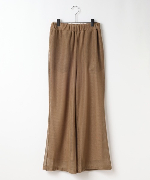 LOWRYS FARM(ローリーズファーム)の「メッシュフレアパンツ 321157(その他パンツ・レディース・アイボリー/ブラック/ブラウン・FREE)」の2枚目の写真