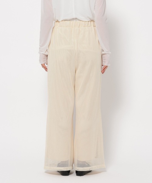 LOWRYS FARM(ローリーズファーム)の「メッシュフレアパンツ 321157(その他パンツ・レディース・アイボリー/ブラック/ブラウン・FREE)」の11枚目の写真