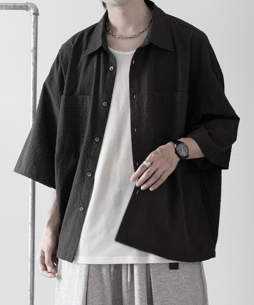 RUUBON】double pocket box shirt / ダブルポケットボックス