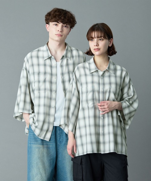 RUUBON】double pocket box shirt / ダブルポケットボックス