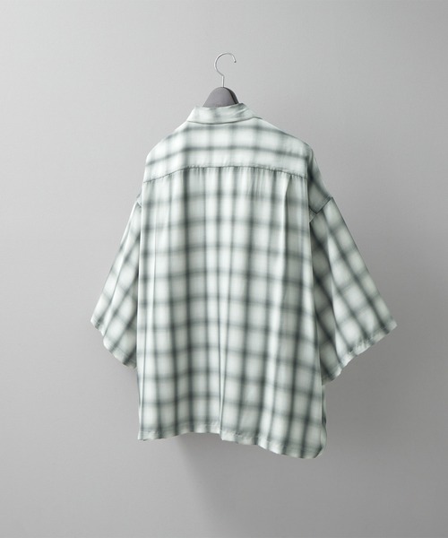 RUUBON(ルーボン)の「【RUUBON】double pocket box shirt / ダブルポケットボックスシャツ(シャツ/ブラウス・メンズ・ブラック系1/グレー系1/ブルー系1/チャコールグレー・S/M/L)」の8枚目の写真