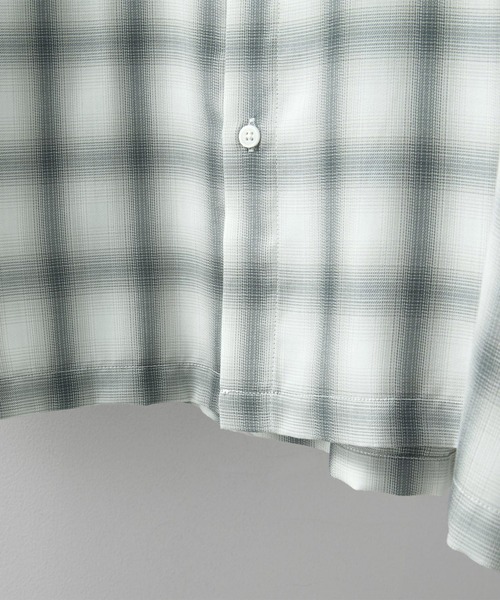 RUUBON(ルーボン)の「【RUUBON】double pocket box shirt / ダブルポケットボックスシャツ(シャツ/ブラウス・メンズ・ブラック系1/グレー系1/ブルー系1/チャコールグレー・S/M/L)」の12枚目の写真