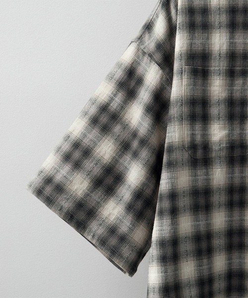 RUUBON(ルーボン)の「【RUUBON】double pocket box shirt / ダブルポケットボックスシャツ(シャツ/ブラウス・メンズ・ブラック系1/グレー系1/ブルー系1/チャコールグレー・S/M/L)」の18枚目の写真