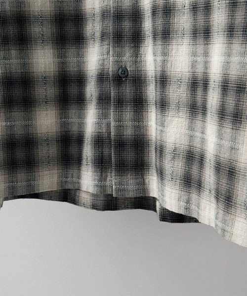 RUUBON(ルーボン)の「【RUUBON】double pocket box shirt / ダブルポケットボックスシャツ(シャツ/ブラウス・メンズ・ブラック系1/グレー系1/ブルー系1/チャコールグレー・S/M/L)」の20枚目の写真