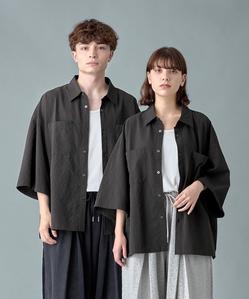 RUUBON】double pocket box shirt / ダブルポケットボックス