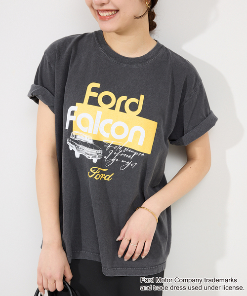 GOOD ROCK SPEED（グッドロックスピード）の「GOOD ROCK SPEED SLOBE別注 FORD FALCON TEE（Tシャツ/カットソー・レディース・ライトグレー/ホワイト・FREE）」の2枚目の写真