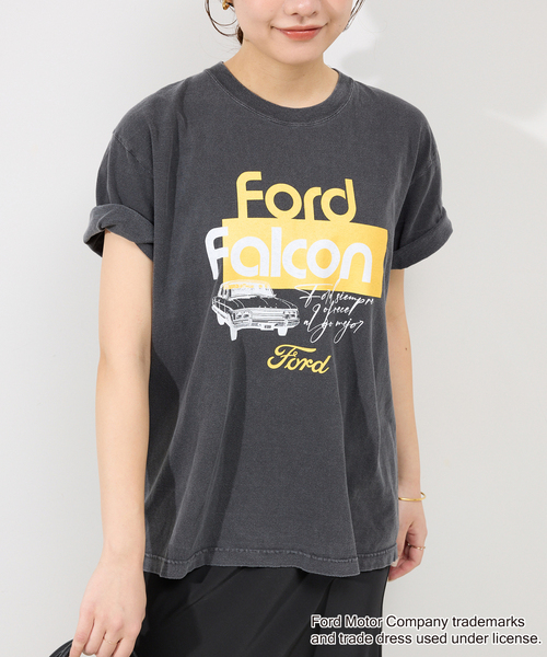 GOOD ROCK SPEED（グッドロックスピード）の「GOOD ROCK SPEED SLOBE別注 FORD FALCON TEE（Tシャツ/カットソー・レディース・ライトグレー/ホワイト・FREE）」の18枚目の写真