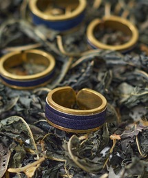 ミマ（ミマ）の「【MiMAAi】阿波藍本藍染めホースレザーリング9mm幅（リング）」