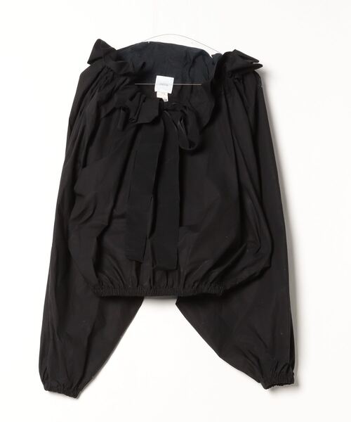 PATOU ブラック フリルブラウス パトゥ