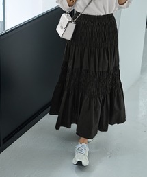 コットンシャーリングスカート