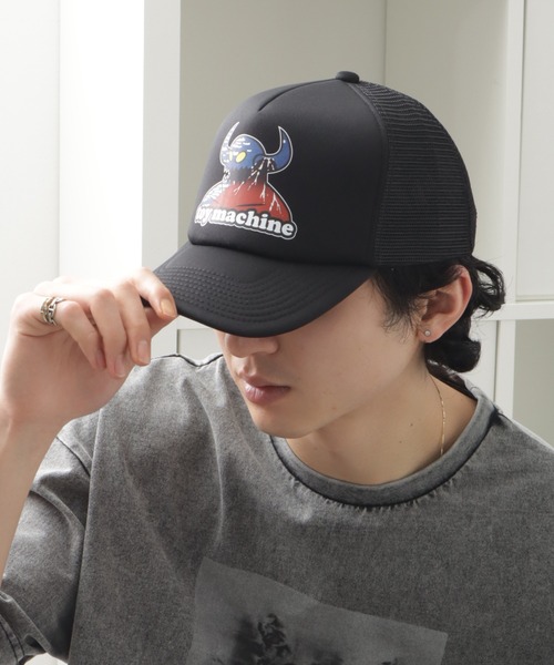 TOY MACHINE(トイ マシーン)の「【TOY MACHINE/トイマシーン】 TMC MONSTER TRUCKER CAP / トラッカー キャップ(キャップ・メンズ・ブラック/オリーブ/オレンジ・57~59cm)」の2枚目の写真
