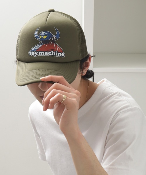 TOY MACHINE(トイ マシーン)の「【TOY MACHINE/トイマシーン】 TMC MONSTER TRUCKER CAP / トラッカー キャップ(キャップ・メンズ・ブラック/オリーブ/オレンジ・57~59cm)」の9枚目の写真