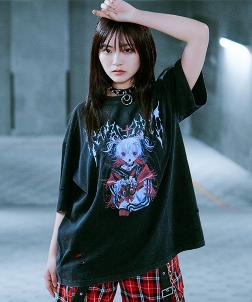 tシャツ 「TRAVAS TOKYO/トラバス トーキョー」イラストプリント加工Tシャツ レディース メンズ TRAVAS TOKYO tシャツ 「TRAVAS TOKYO/トラバス トーキョー