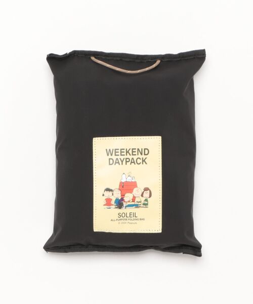 PEANUTS（ピーナッツ）の「PEANUTS SOLEIL ウィークエンドデイパック（バックパック/リュック・レディース・ブラック/ベージュ・FREE）」の3枚目の写真