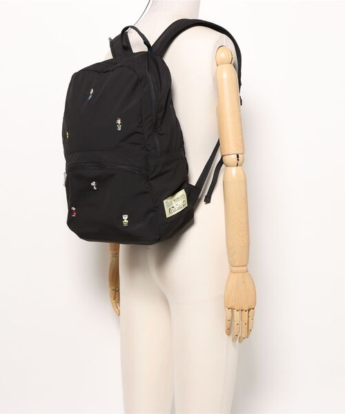 PEANUTS（ピーナッツ）の「PEANUTS SOLEIL ウィークエンドデイパック（バックパック/リュック・レディース・ブラック/ベージュ・FREE）」の7枚目の写真