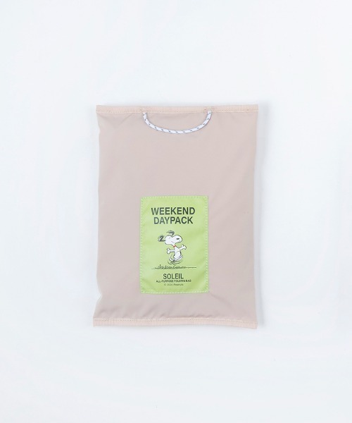 PEANUTS（ピーナッツ）の「PEANUTS SOLEIL ウィークエンドデイパック（バックパック/リュック・レディース・ブラック/ベージュ・FREE）」の16枚目の写真