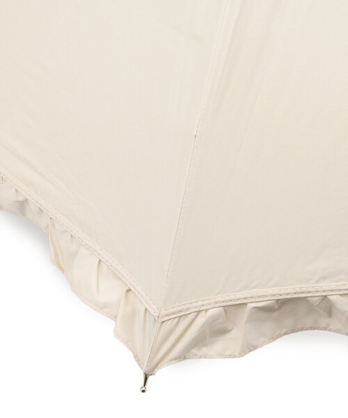 SHOO・LA・RUE（シューラルー）の「【長傘/晴雨兼用】【Wpc．】遮光フリルクラシック ロング（長傘・レディース・パープル/ライトベージュ/ブラック・00）」の7枚目の写真