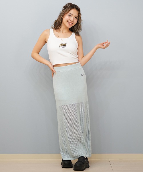 RVCA(ルーカ)の「RVCA/ルーカ スカート マキシ丈 ワンポイントロゴ BF04C-852(スカート・レディース・アイボリー/ブラック/スカイブルー・S/M)」の13枚目の写真
