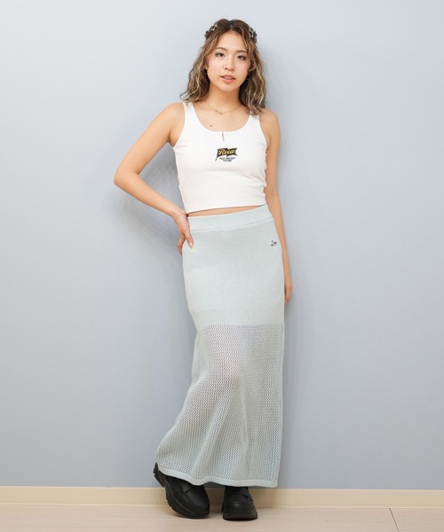 RVCA(ルーカ)の「RVCA/ルーカ スカート マキシ丈 ワンポイントロゴ BF04C-852(スカート・レディース・アイボリー/ブラック/スカイブルー・S/M)」の12枚目の写真
