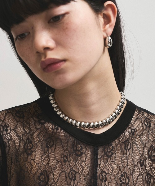 ADAM ET ROPE'（アダムエロペ）の「LES BIJOUX スクエアチェーンネックレス（ネックレス・レディース・ゴールド/シルバー・FREE）」の4枚目の写真