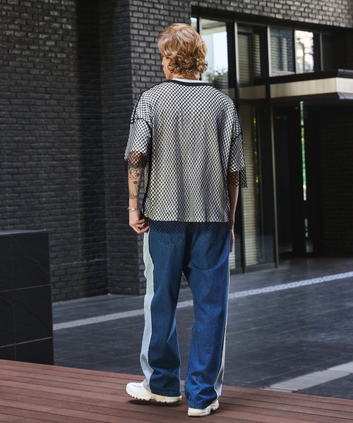 ANEDIST（アンディスト）の「メッシュTシャツ（Tシャツ/カットソー・メンズ・ホワイト/ブラック/レッド・FREE）」の10枚目の写真