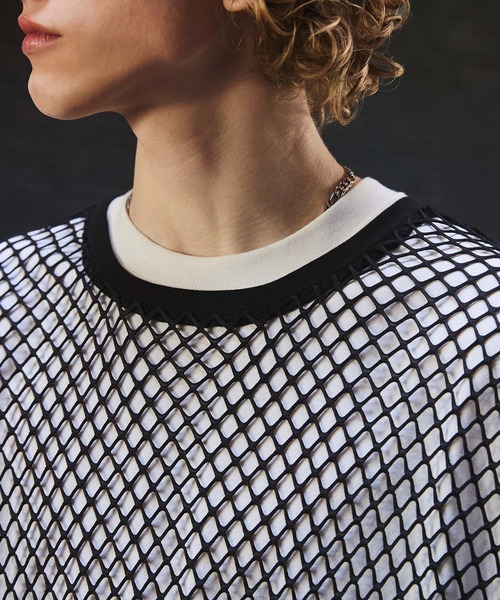 ANEDIST（アンディスト）の「メッシュTシャツ（Tシャツ/カットソー・メンズ・ホワイト/ブラック/レッド・FREE）」の11枚目の写真