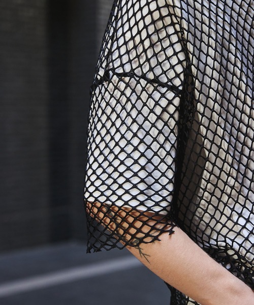 ANEDIST（アンディスト）の「メッシュTシャツ（Tシャツ/カットソー・メンズ・ホワイト/ブラック/レッド・FREE）」の12枚目の写真