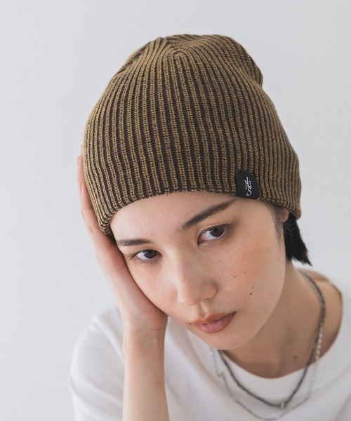 JEANASIS（ジーナシス）の「ウォッシュドニットビーニー/494602（ニットキャップ/ビーニー・レディース・ベージュ/ブラック/ブラウン系その他・FREE）」の9枚目の写真