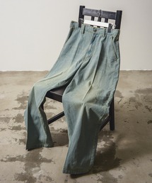 Revo.（レボ）の「9.5oz センタープレス ワイドストレート デニムパンツ（デニムパンツ・レディース）」