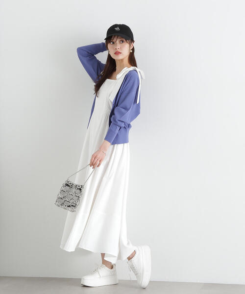 PROPORTION BODY DRESSING（プロポーションボディドレッシング）の「ハンカチーフワンピース / 1215140502（ワンピース・レディース・ブラック/ホワイト・SMALL/MEDIUM）」の14枚目の写真