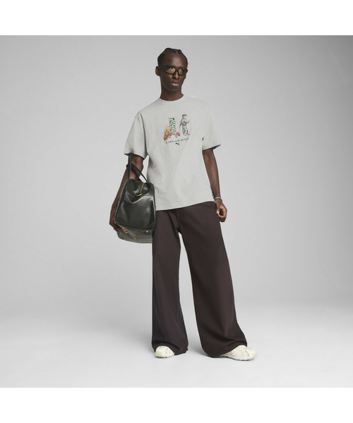 PUMA(プーマ)の「PUMA プーマ メンズ グラフィックス プーマ ボーイ 半袖 Tシャツ(Tシャツ/カットソー・メンズ・ホワイト/ライトグレー・X-LARGE/SMALL/X-SMALL/MEDIUM/LARGE)」の4枚目の写真