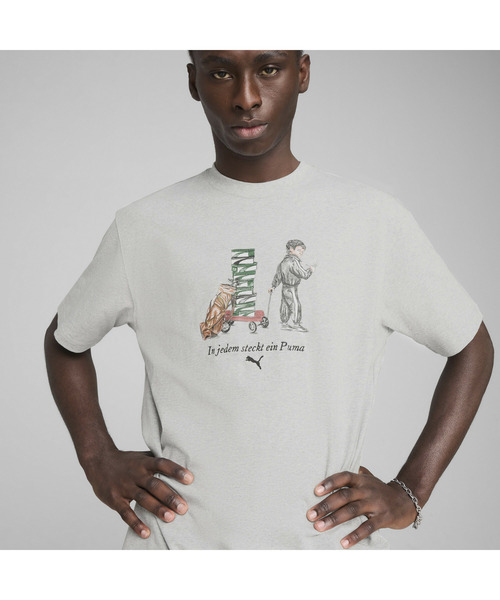 PUMA(プーマ)の「PUMA プーマ メンズ グラフィックス プーマ ボーイ 半袖 Tシャツ(Tシャツ/カットソー・メンズ・ホワイト/ライトグレー・X-LARGE/SMALL/X-SMALL/MEDIUM/LARGE)」の6枚目の写真